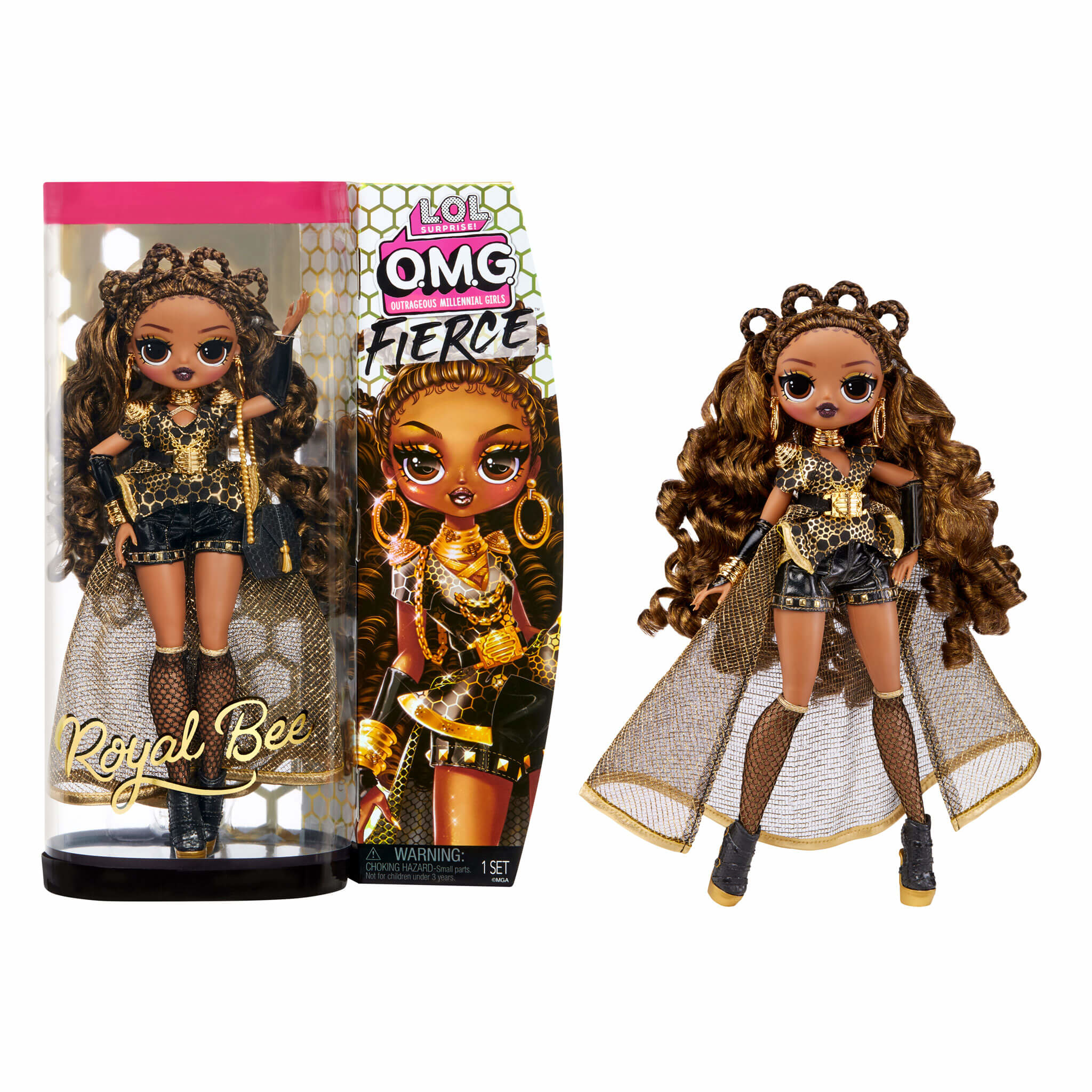 L.O.L. Surprise! 707 OMG Fierce Dolls - Royal Bee - Image 3