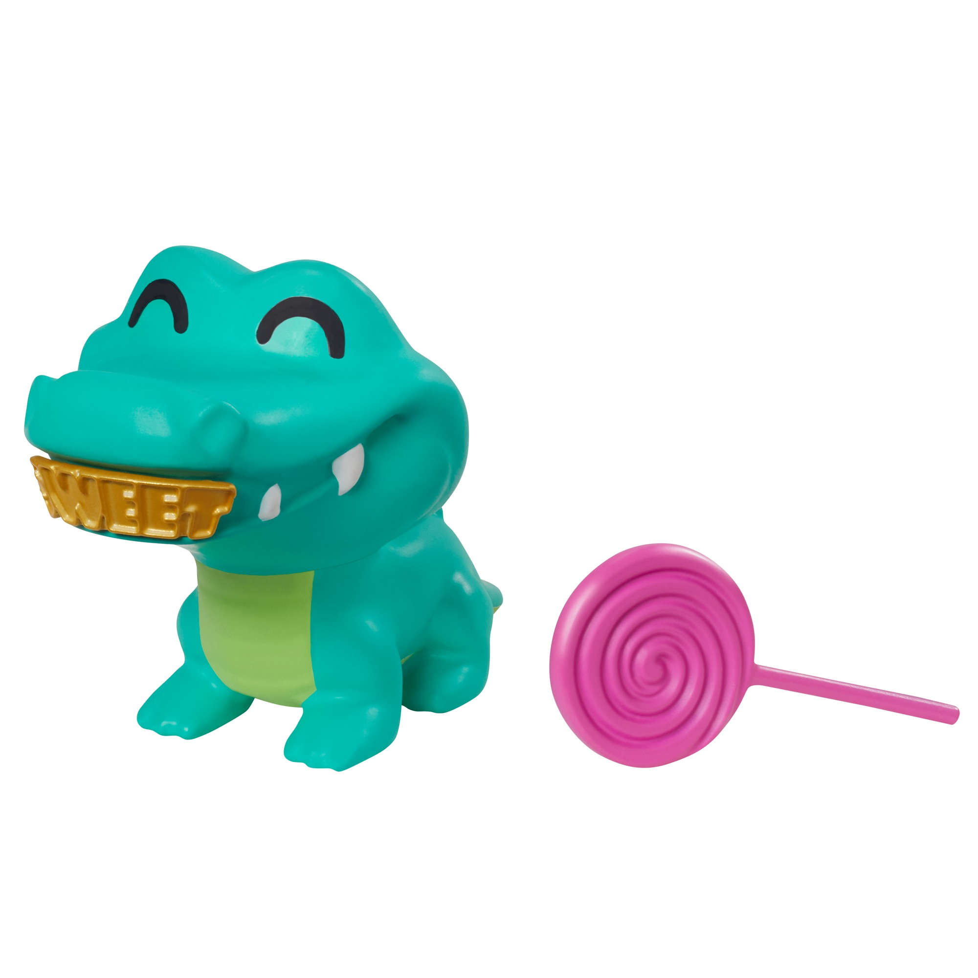 Barbie Extra Doll & Accessories with Long Brunette Hair and Bling Clips in Multi-Colored Dress with Pet Crocodile - Image 3