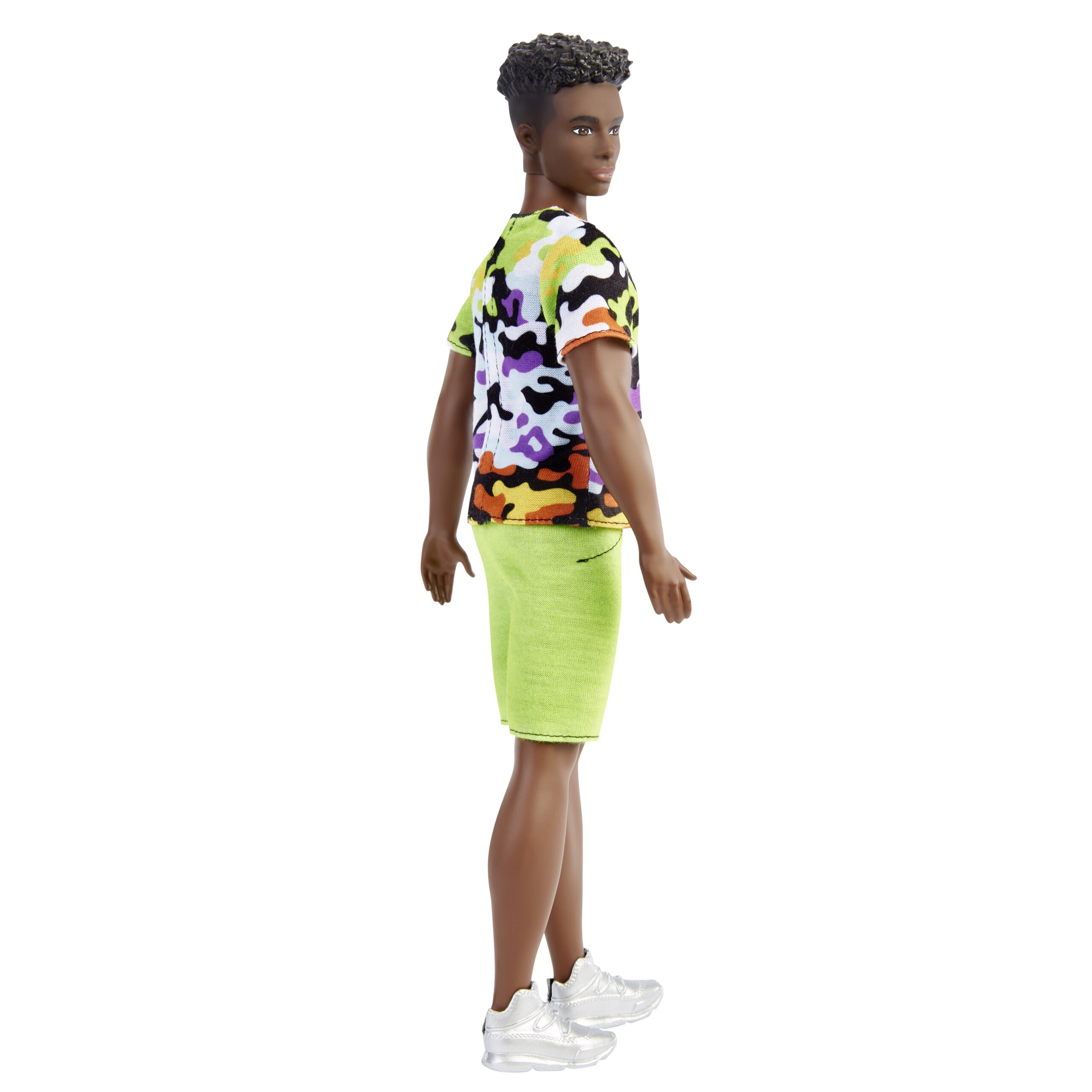Barbie Fashionistas Ken Doll, Broad with Black Curly Hair - Image 9