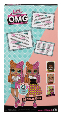 LOL Surprise OMG Neonlicious Fashion Doll with Multiple Surprises - Image 7