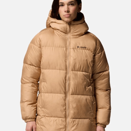 Columbia Women's Winter Jacket Omni-Shield Puffect II Mid Hooded Jacket 2088471CLB-262 XL Sand