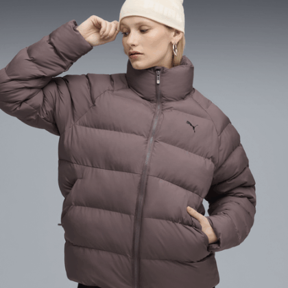 Puma Style Outerwear Women's Winter Jacket 68838788 S Raisin (4069157605137)