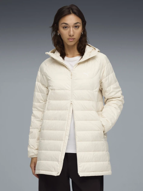 Women's Down Jacket Puma Outerwear Progress 68523587 L Alpine Snow (4069157604024)