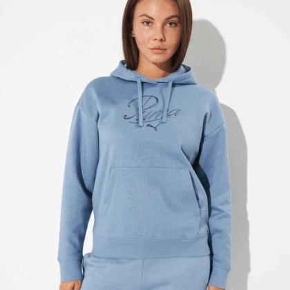 Women's Hoodie Puma Essentia 68807234 L Cool Blue (4069157459761)