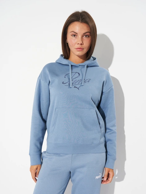 Women's Hoodie Puma Essentia 68807234 L Cool Blue (4069157459761)