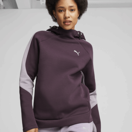 Women's warm hoodie Puma Evostripe Hoodie 68166944, size S, Purple (4067981096619)